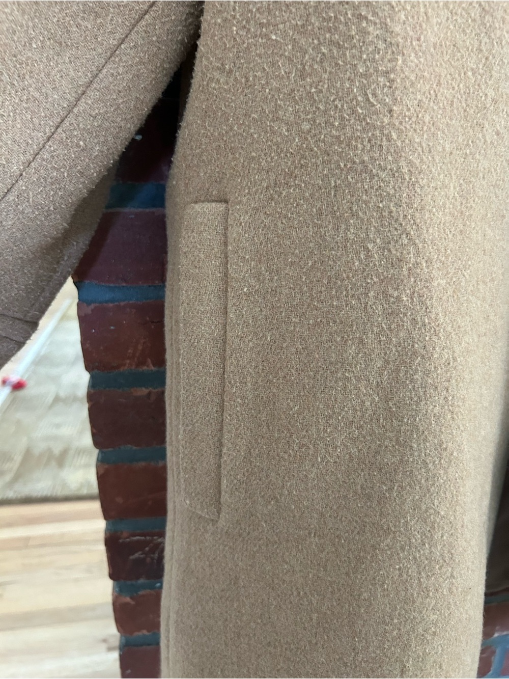 J. Crew Camel Wool-Blend Pea Coat - Zip Front - Picture 2 of 8
